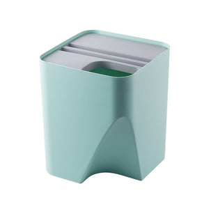 Kitchen Trash Can Recycle Bin Stacked Sorting Trash Bin Household Dry And Wet Separation Waste Bin Rubbish Bin for Bathroom 1pc