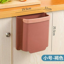 Load image into Gallery viewer, 5L 9L Wall Mounted Folding Waste Bin Kitchen Cabinet Door Hanging Trash Bin Garbage Car Trash Can Wall Mounted Foldable Cleaning
