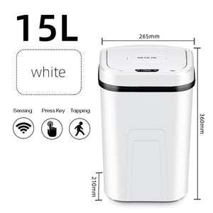 15L Automatic Touchless Intelligent induction Motion Sensor Kitchen Trash Can Wide Opening Sensor Eco-friendly Waste Garbag