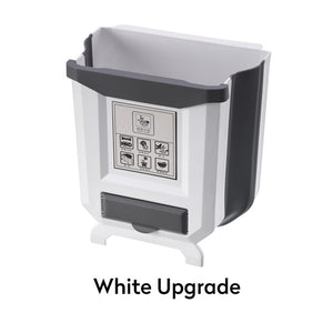 9L Folding Trash Can Zero Waste Recycle Bin Trash Bin Kitchen Dustbin Garbage Rubbish Bin Plastic Waste Bin Garbage Bag Holder