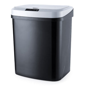 15L Automatic Touchless Smart Infrared Motion Sensor Rubbish Waste Bin Kitchen Trash Can Garbage Bins for Home Room Kitchen Car